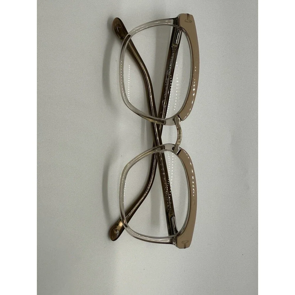 Tom Ford TF 5550-B 072 Brushed Pink Plastic Cat Eye Optical Frames 54-17-140 COA